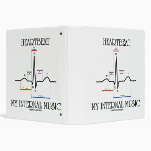 Heartbeat My Internal Music ECG EKG Sinus Rhythm Binder