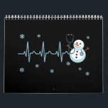 Heartbeat Nurse Snowman Christmas  Calendar<br><div class="desc">Heartbeat Nurse Snowman Christmas</div>