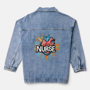 Heartbeat of a Nurse Denim Jacket