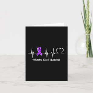 Heartbeat Pancreatic Cancer Warrior Card