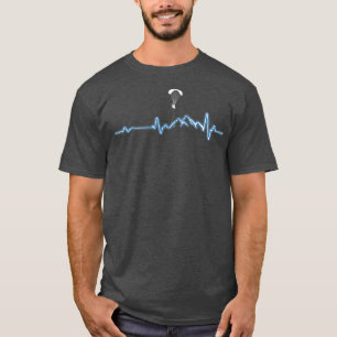 Heartbeat Paragliding Gift T-Shirt
