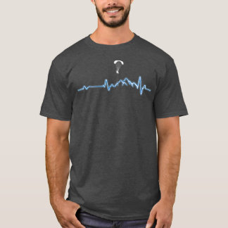 Heartbeat Paragliding Gift T-Shirt