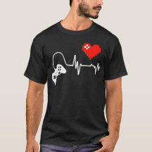 Heartbeat Pixel Love for Gamers and Console Addict