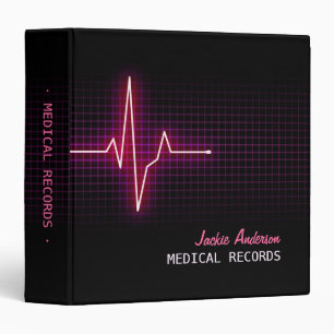 Heartbeat Pulse Medical binder