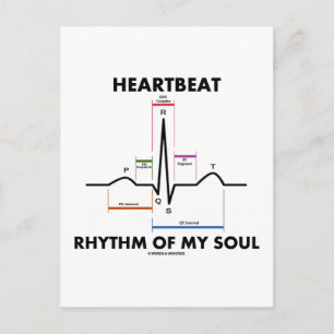 Heartbeat Rhythm Of My Soul (ECG/EKG) Postcard