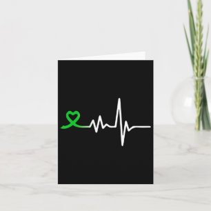 Heartbeat Ribbon Mental Health Awareness For Men W Card