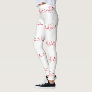 Heartbeat Scribbles Leggings
