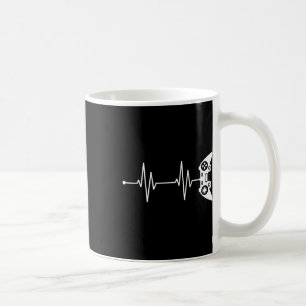 Heartbeat Shirt Gift For Video Game Lover Video Ga Coffee Mug
