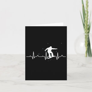Heartbeat Snowboarding Lover Gift Card