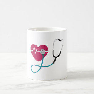 Heartbeat Stethoscope Coffee Mug