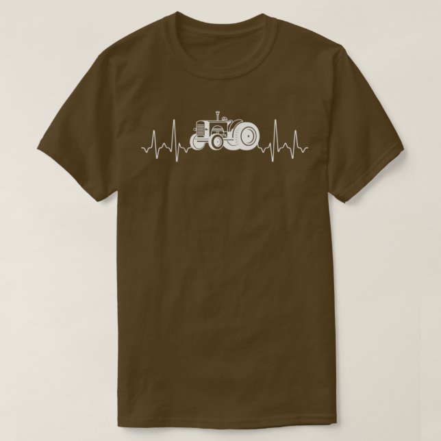Heartbeat Tractor  T-Shirt (Design Front)