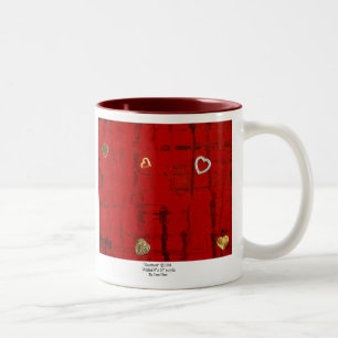 Heartbeat Two-Tone Coffee Mug