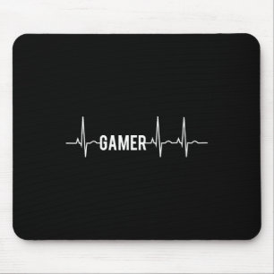 Heartbeat Video Games Lover Mouse Pad