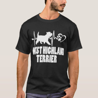 Heartbeat - West Highland Terrier Dog Best Friend T-Shirt
