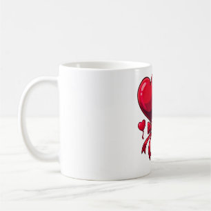 Heartbound Monkey Valentine Coffee Mug