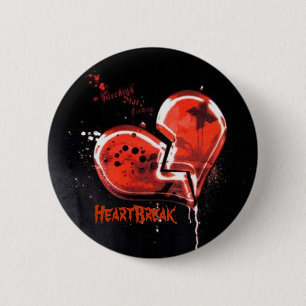 HeartBreak 2 Inch Round Button
