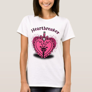 Heartbreaker Pink Heart Custom  T-Shirt