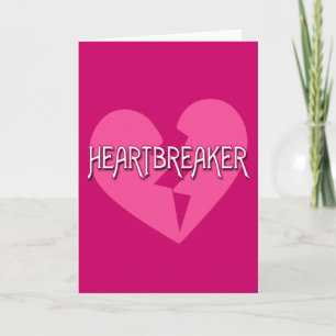 HEARTBREAKER with Broken Heart Holiday Card
