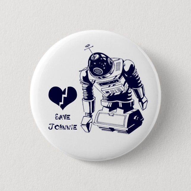Heartbroke Android 2 Inch Round Button (Front)