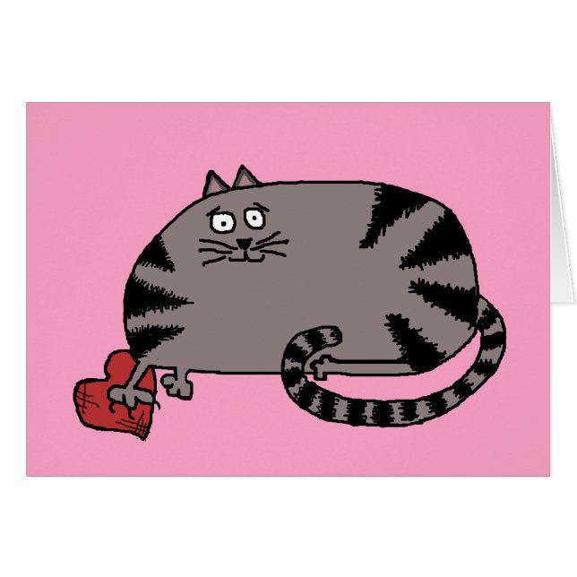 Heartbroken Cartoon Kitty Cat Custom Text (Front Horizontal)