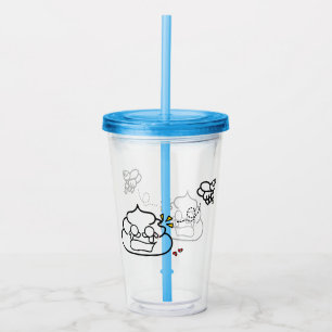 Heartbroken Poop - Brootsch the PooPoo Acrylic Tumbler