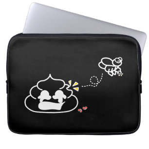 Heartbroken Poop - Brootsch the PooPoo Laptop Sleeve