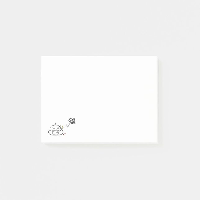 Heartbroken Poop - Brootsch the PooPoo Post-it Notes (Front)