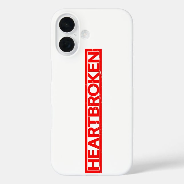 Heartbroken Stamp Case-Mate iPhone Case (Back)