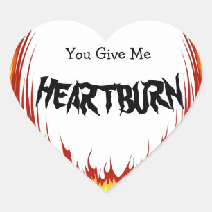 Heartburn Heart Sticker