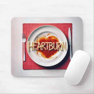 Heartburn Spaghetti Dinner Mouse Pad