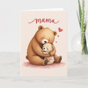 Heartfelt Bear Mom Mothers Day Card
