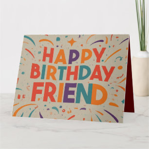 Heartfelt Birthday Greeting for Friends Card