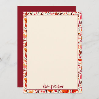 Heartfelt Blooms Flat Thank You Card