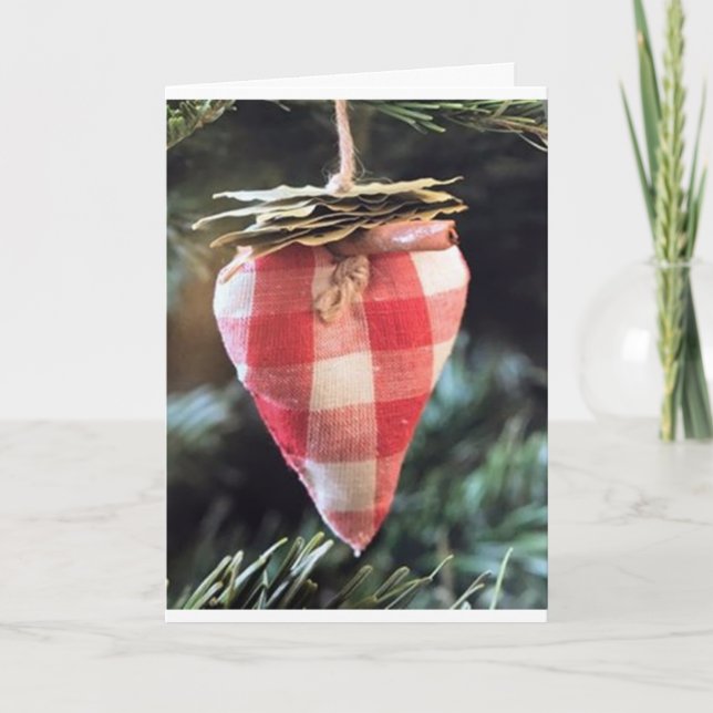 **HEARTFELT CHRISTMAS HOLIDAY WISHES** CARD (Front)