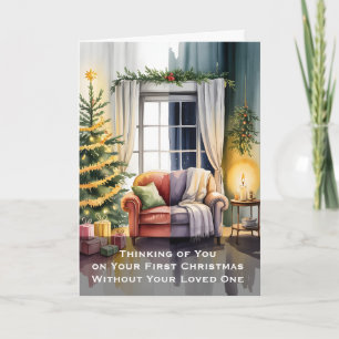 Heartfelt Christmas Scene With Winter Contrast Card