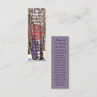 Heartfelt Condolences Book Mark Prayer Card