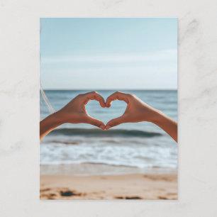 Heartfelt Connection by the Beach Postcard