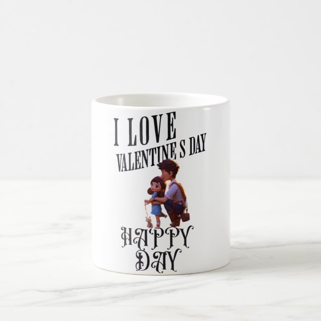 "Heartfelt Designs for a Happy Valentine’s Day Coffee Mug (Center)