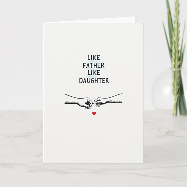 Heartfelt Father Daughter Card (Front)