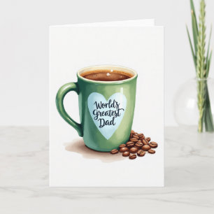 Heartfelt Fathers Day Mug Card