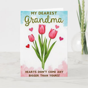 Heartfelt Floral Grandma Card