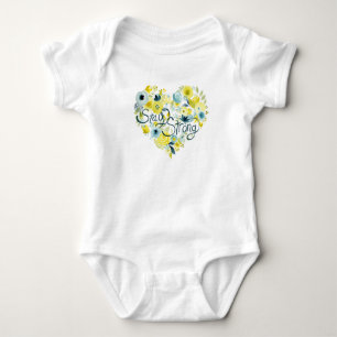 Heartfelt Floral I Baby Bodysuit
