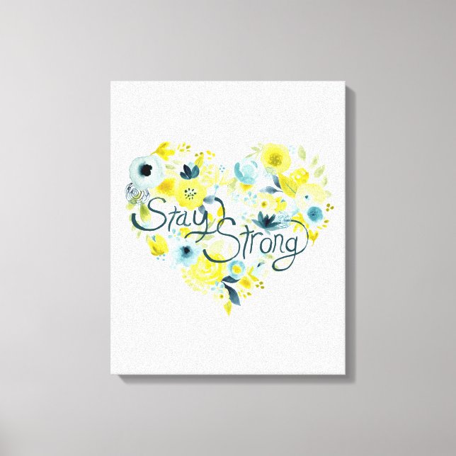 Heartfelt Floral I Canvas Print (Front)