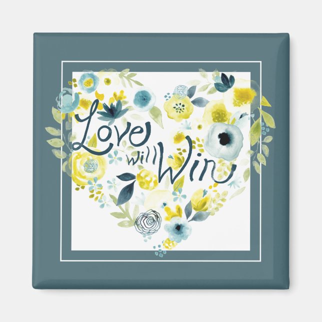 Heartfelt Floral II Magnet (Front)