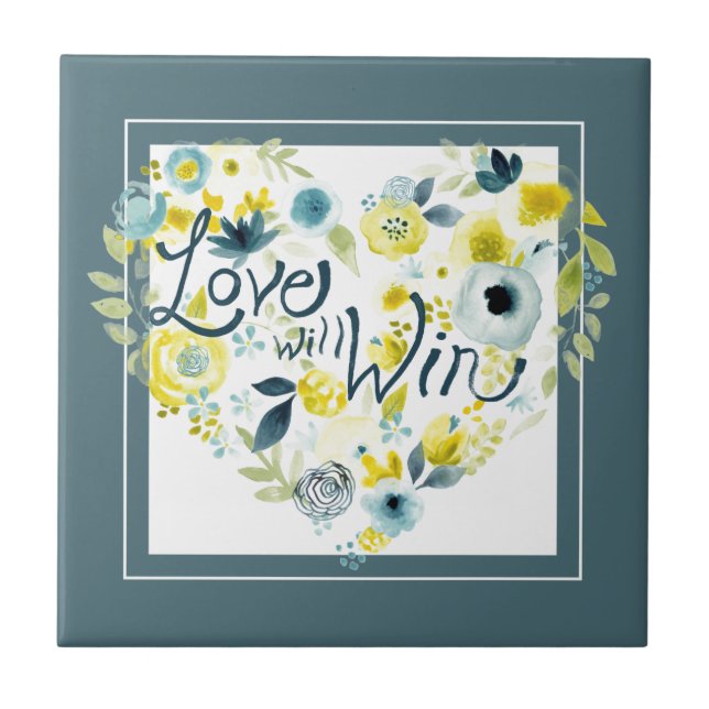 Heartfelt Floral II Tile (Front)