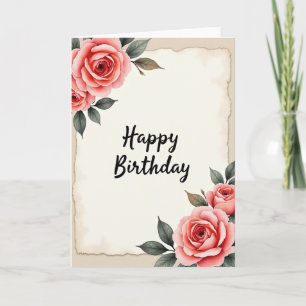 Heartfelt Floral Watercolor Card