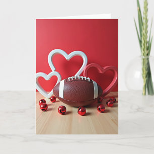 Heartfelt Football Love Card