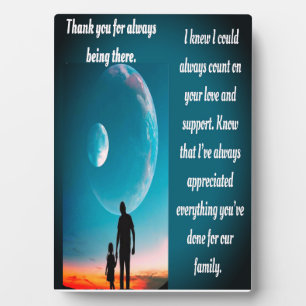 Heartfelt Gift for Dad, Inspirational & Custom Des Plaque