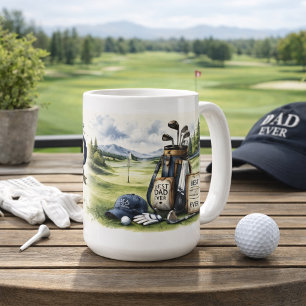 Heartfelt Golf Tribute for Dad Coffee Mug