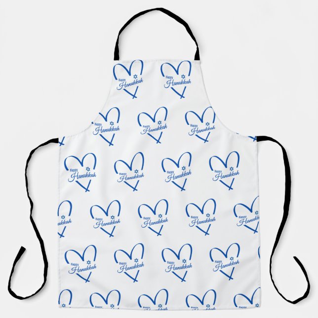 Heartfelt Hanukkah Apron (Front)